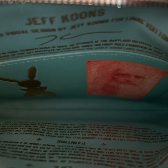 Louis Vuitton Jeff Koons Mona Lisa Da Vinci Pochette Clutch - Picture 4 of 10